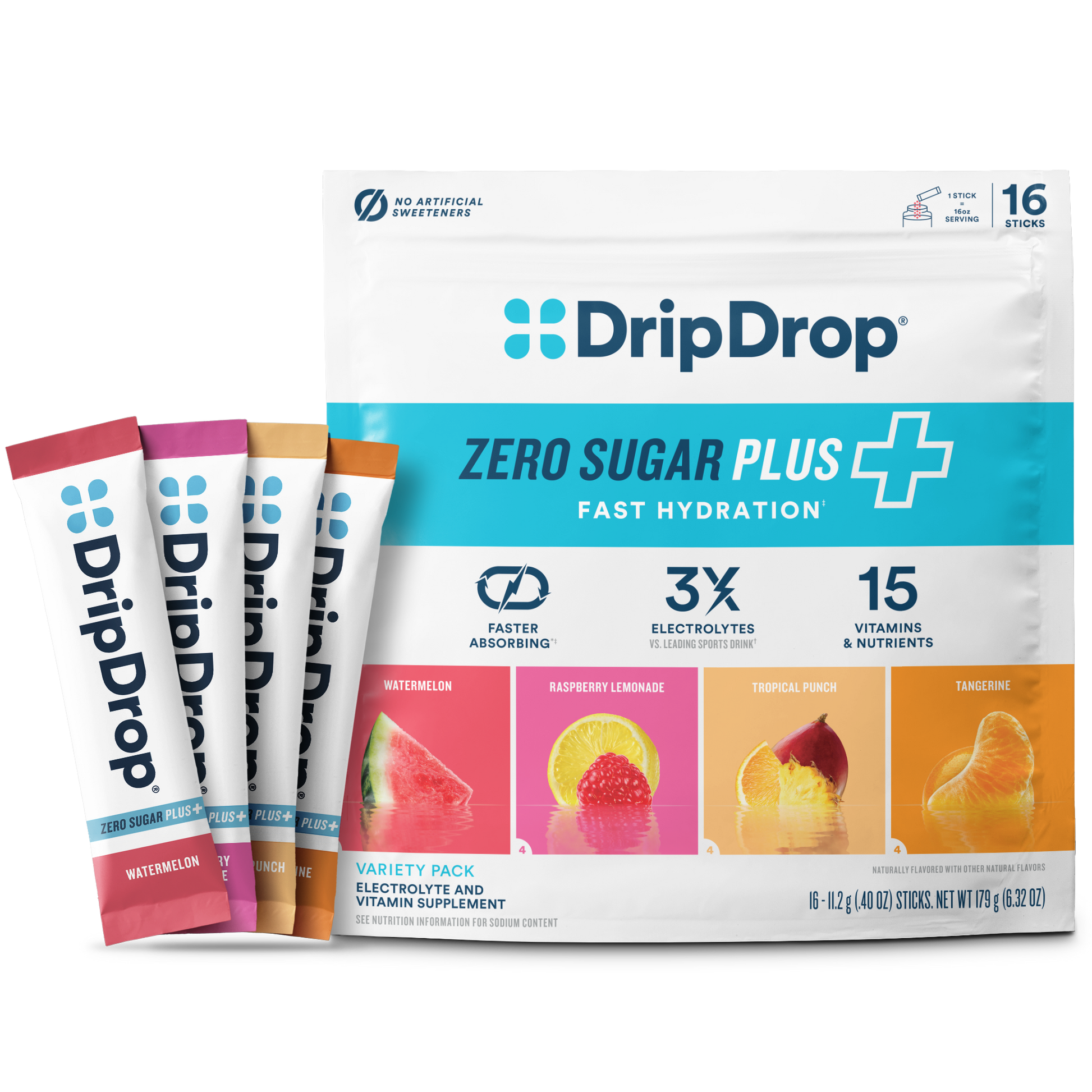 dripdrop-zero-sugar-plus-watermelon-tangerine-tropical-punch-raspberry-lemonade-16-oz-sticks-16-count-d3 Pouch_16ct_Front16ozSticks_VSPlus_Variety_A.png